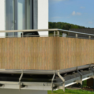 Bamboo Screening Roll Natural Fence Panel Outdoor Garden 1.5m x 4m