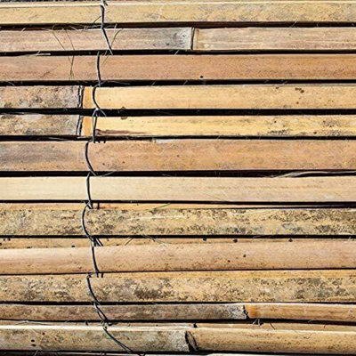Bamboo Screening Roll Natural Fence Panel Outdoor Garden 1.5m x 4m
