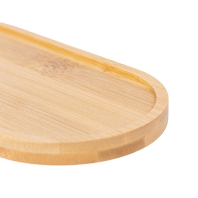 Bamboo Soap Dispenser Trays - Brown - Pack of 2 - 5