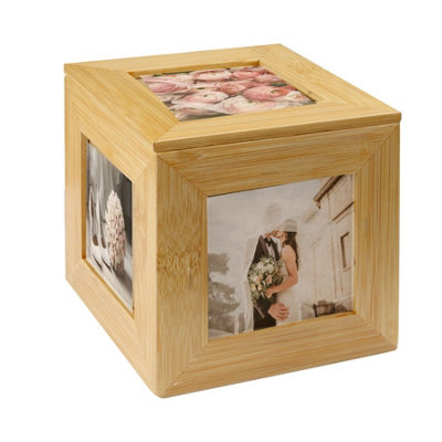 Bamboo Storage Box and Photo Cube - M&W