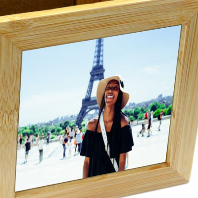 Bamboo Storage Box and Photo Cube - M&W - 3
