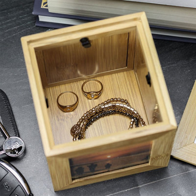 Bamboo Storage Box and Photo Cube - M&W - 6