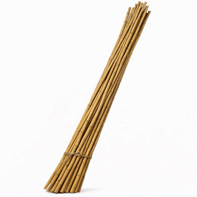 Bamboo Support Sticks 6FT 15 Pack Heavy Duty Natural Garden Canes For ...
