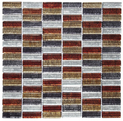 Bangkok Linear Mosaic Tile - House of Mosaics Sample