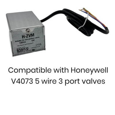Banico H-ZVM 3 Port 22mm or 28mm Motorised Zone Valve Head Can Replace Honeywell