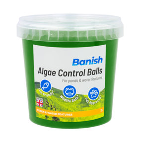 Banish Algae Control Balls 1L Pond Water Treatment Green Water Control Remove