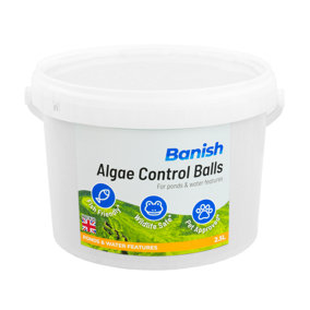 Banish Algae Control Balls 2.5L Pond Water Treatment Green Water Control Remove