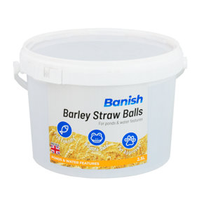 Banish Barley Straw Extract Balls 2.5L Pond Green Water Treatment Blanketweed Duckweed Algae