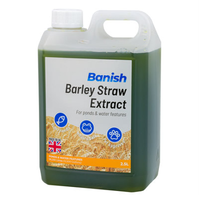 Banish Barley Straw Extract Pond Water Treatment 2.5L Green Algae
