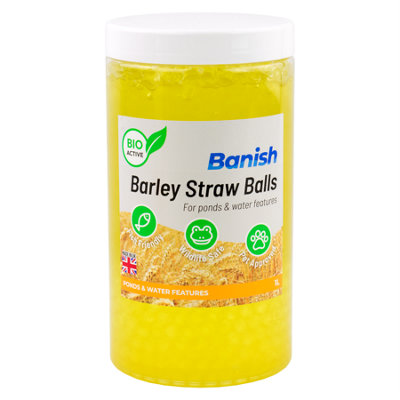 Banish BioActive Barley Straw Extract Balls 1L Pond Water Treatment Eco Algae