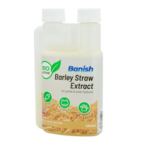 Banish BioActive Barley Straw Extract Pond Water Treatment 250ml Wildlife Safe