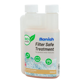 Banish BioActive Filter Safe Pond Water Treatment 250ml Eco Beneficial Bacteria