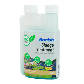 Banish BioActive Sludge Treatment 250ml Dirty Pond Water Clean Wildlife Safe Eco
