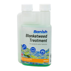 Banish Blanketweed Pond Water Treatment 250ml String Algae Remover Blanket Clear