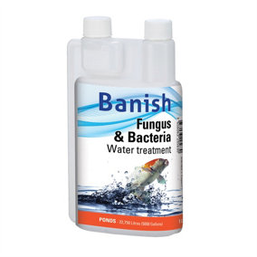 Banish Fungus and Bacteria Water Treatment 1 Litre - Treats 22750 Litres