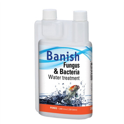 Banish Fungus and Bacteria Water Treatment 250ml Treats 5688 Litres DIY at B&Q