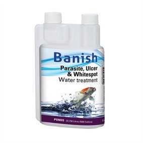 Banish Parasite, Ulcer and Whitespot Water Treatment 1 Litre - Treats 22750 Litres