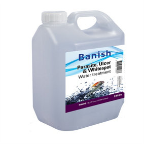 Banish Parasite, Ulcer and Whitespot Water Treatment 2.5 Litre - Treats 56875 Litres
