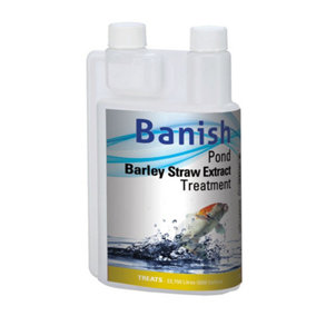 Banish Pond Barley Straw Extract Treatment 1 Litre - Treats 22750 Litres