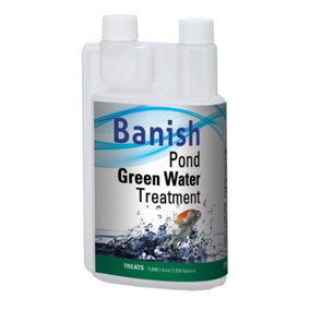 Banish Pond Greenwater Treatment 250ml - Treats 5688 Litres