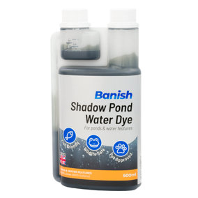 Banish Shadow Pond Dye 500ml Water Colour Algae Control Reduce Growth Grey