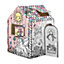 BANKERS BOX At Play Cardboard House Colour Your Own Childrens Playhouse Unicorn Playhouse