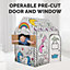 BANKERS BOX At Play Cardboard House Colour Your Own Childrens Playhouse Unicorn Playhouse