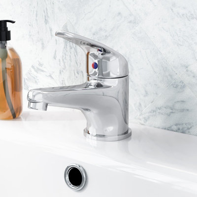 Banox Basin Mono Mixer & Bath Shower Mixer Taps & Waste Chrome