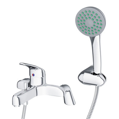 Banox Basin Mono Mixer & Bath Shower Mixer Taps & Waste Chrome - 5