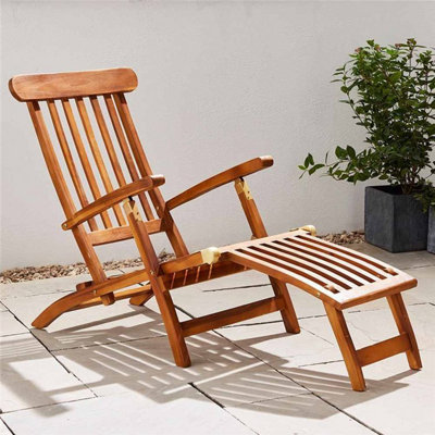 Wooden sun outlet loungers b&q