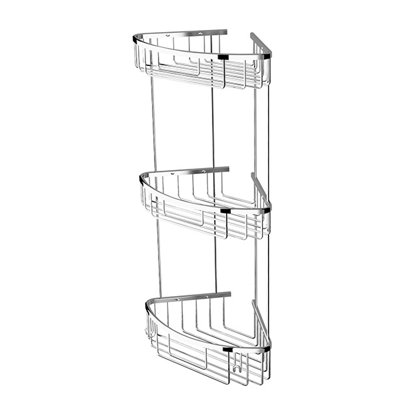 Banyetti Corso Triple Corner Sponge Wire Basket - Chrome Price Comparisons | Compare The Build