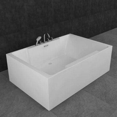 Banyetti Harmony 1800 x 1200 Freestanding Double Ended Bath - White Price Comparisons | Compare The Build