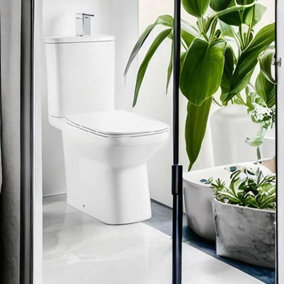 Banyetti Imperia Open Back Close Coupled Toilet with Soft Close Seat