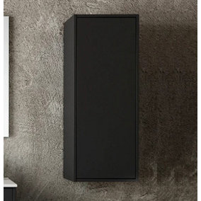Banyetti Venti 900mm Wall Hung Wall Cabinet - Matt Black