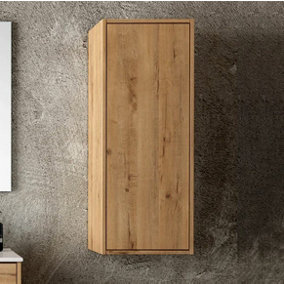 Banyetti Venti 900mm Wall Hung Wall Cabinet - Ostippo Oak