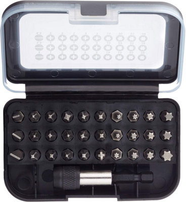 BAP 32 Piece Drill Bit Set Quick Release Magnetic Holder Screwdriver Bits + Case