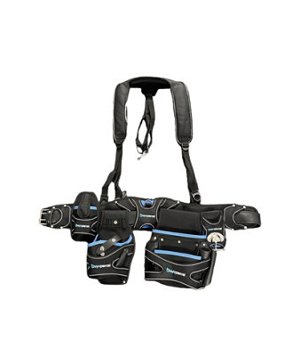 BAP 5PC Heavy Duty Champion Tool Belt & Braces Set Pouch Holster Holder Black