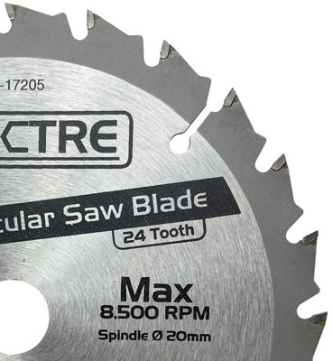 BAP Trade Pro Circular Saw Blade 165mm X 20 24 Teeth Carbide Tipped - Long Life