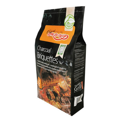 Bar-Be-Quick Pressed Charcoal BBQ Grill Cooking Fuel Easy Light Restaurant Briquettes 4 x 4.5kg