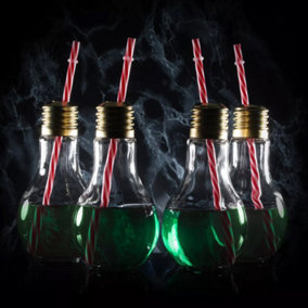 Bar Bespoke Set of 4 Mixology Edison Glass Light Bulb 400ml - Clear