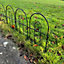 Bar Bow Top Design Steel Garden Lawn Edging (45cm x 41cm) - 20 Panels