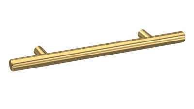Bar Handle, 156mm (96mm Centres) - Brushed Brass