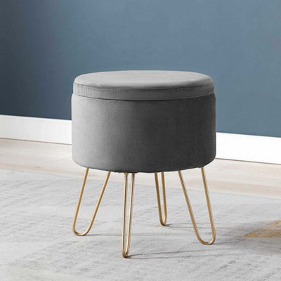 Storage stool deals seat