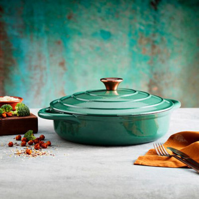 https://media.diy.com/is/image/KingfisherDigital/barbary-oak-28cm-shallow-casserole-cast-iron-verdigris-green~5056462324708_06c_MP?$MOB_PREV$&$width=618&$height=618