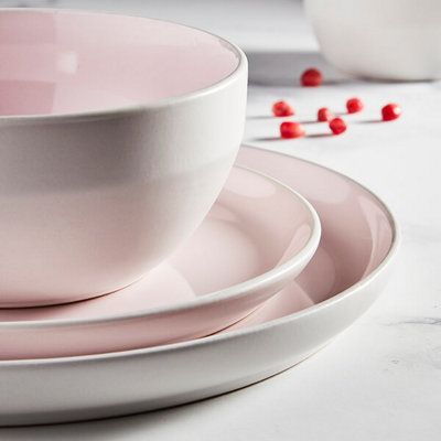 Barbary & Oak Oslo 16 Piece Dinnerware Set Pink
