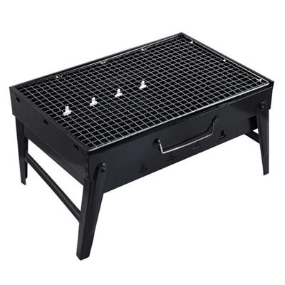 Barbecue Grill Portable BBQ Charcoal Stove Stainless Steel Cooker Camping Small