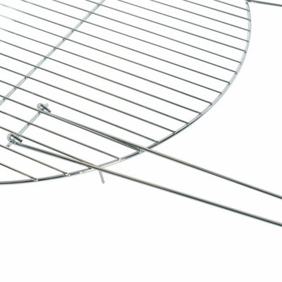 Barbecue Grill Rack for Fire Bowl Steel Barbeque Grill with Handles for ...