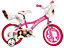 Barbie 16" Childrens Bicycle Adjustable w/ Removable Stabilisers Dino Bikes