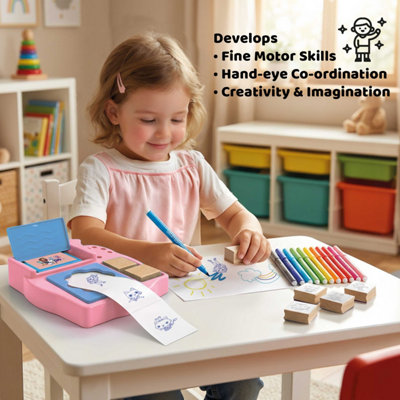 Barbie Blister Pack 5 Stamps - Kids Craft & Stationery Set
