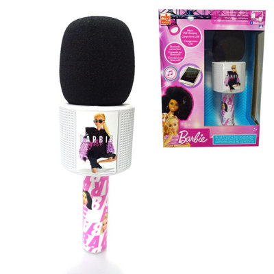 Barbie, Bluetooth Microphone with Voice Change, Built-in Speaker, Pink Price Comparisons | Compare The Build